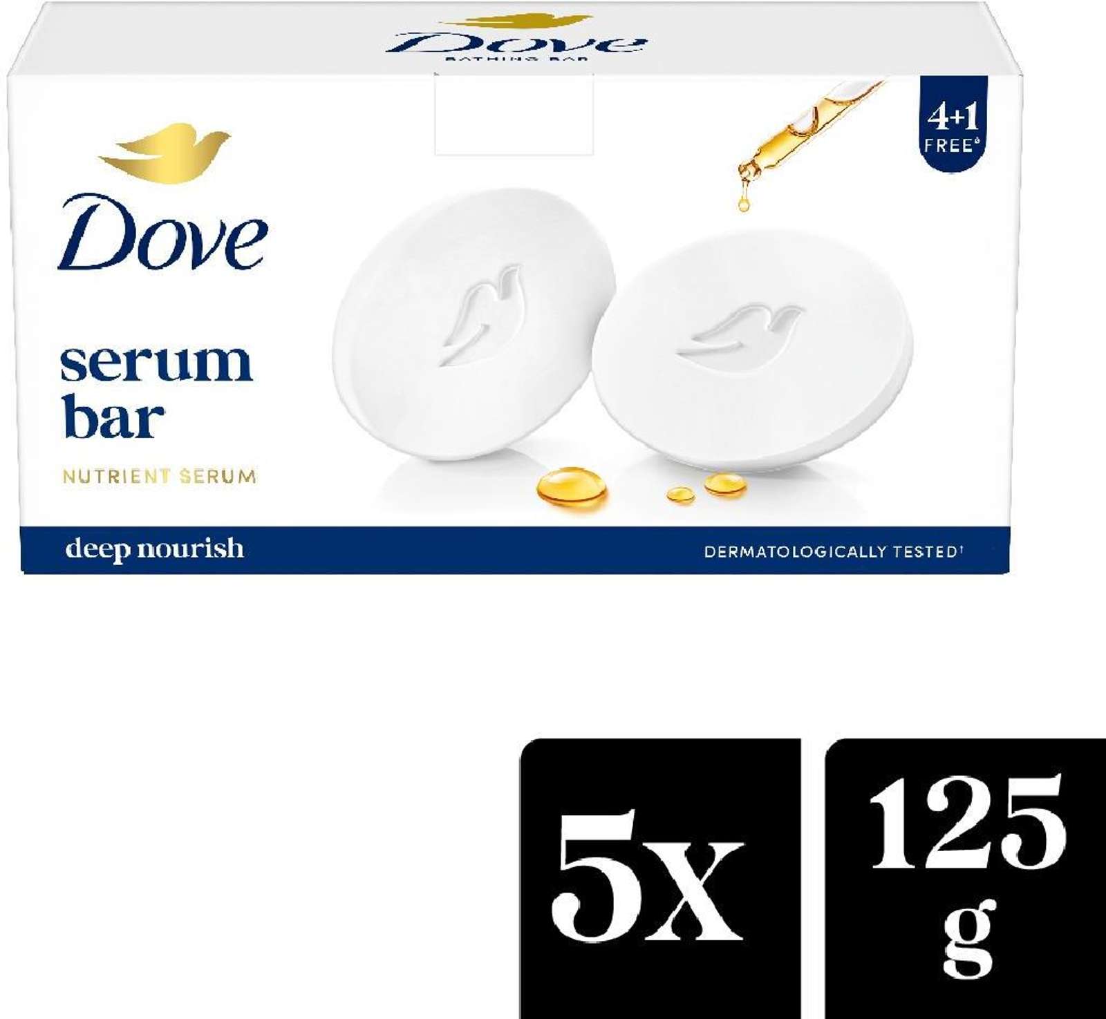 DOVE Serum Beauty Bar B4G1 (4 +1 x 125 g)